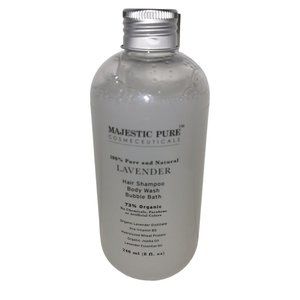 Majestic Pure 240mL (8oz) 100% Lavender Shampoo Body Wash Bubble Bath
